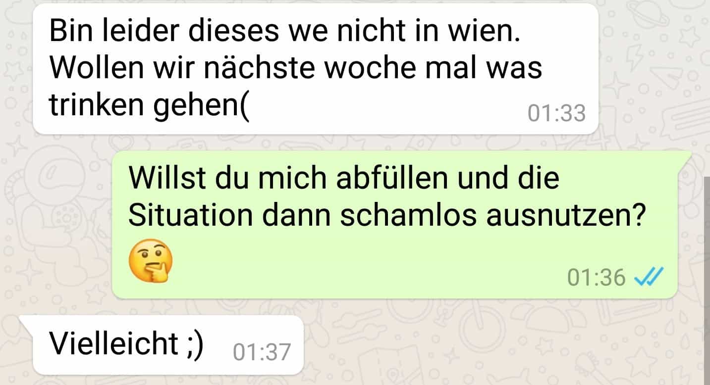 Beispiel für Tinder Chat Trick Frame-Reversal