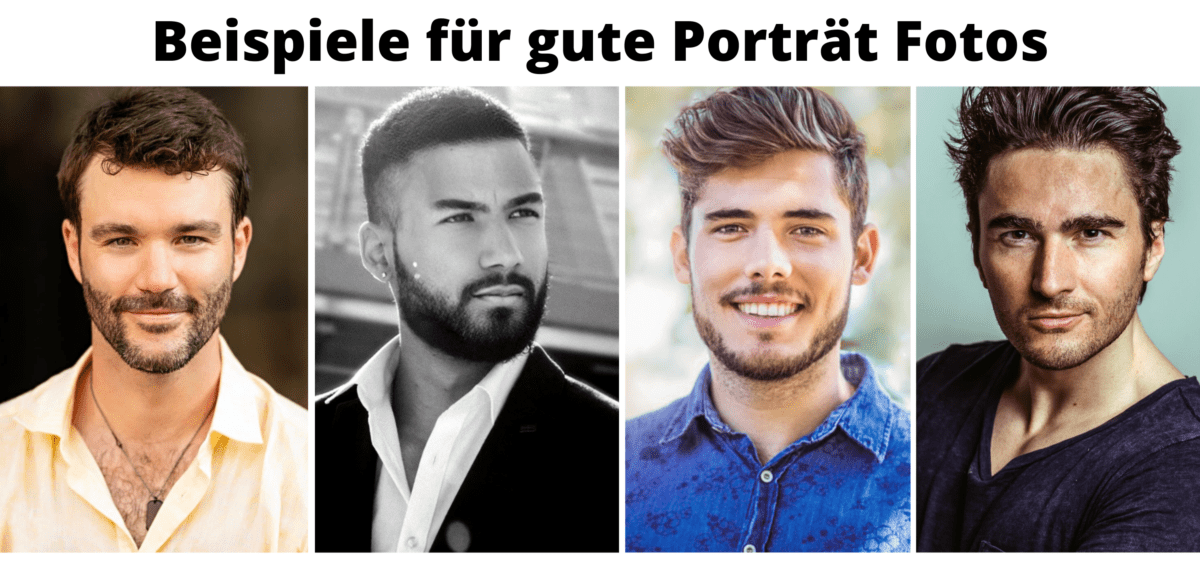 Beispielfotos für gute Männer Porträtfotos für Tinder