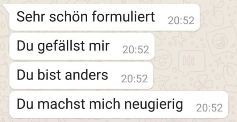Richtig flirten im Chat mit Frauen [55 Screenshots Beispiele & Tipps]