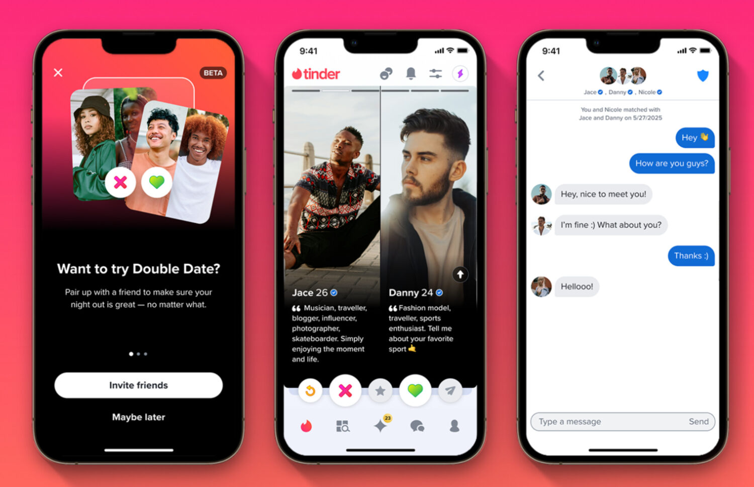 So sieht die neue Tinder Double Date Funktion aus