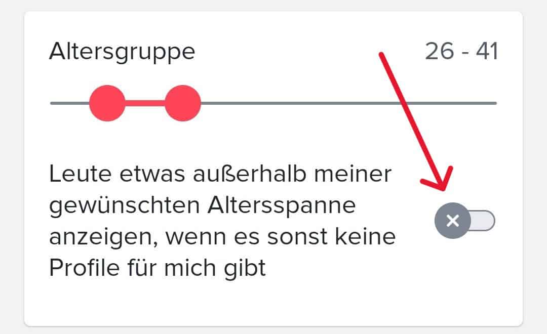So kannst du die Tinder Discovery-Einstellung der Altersspanne erweitern